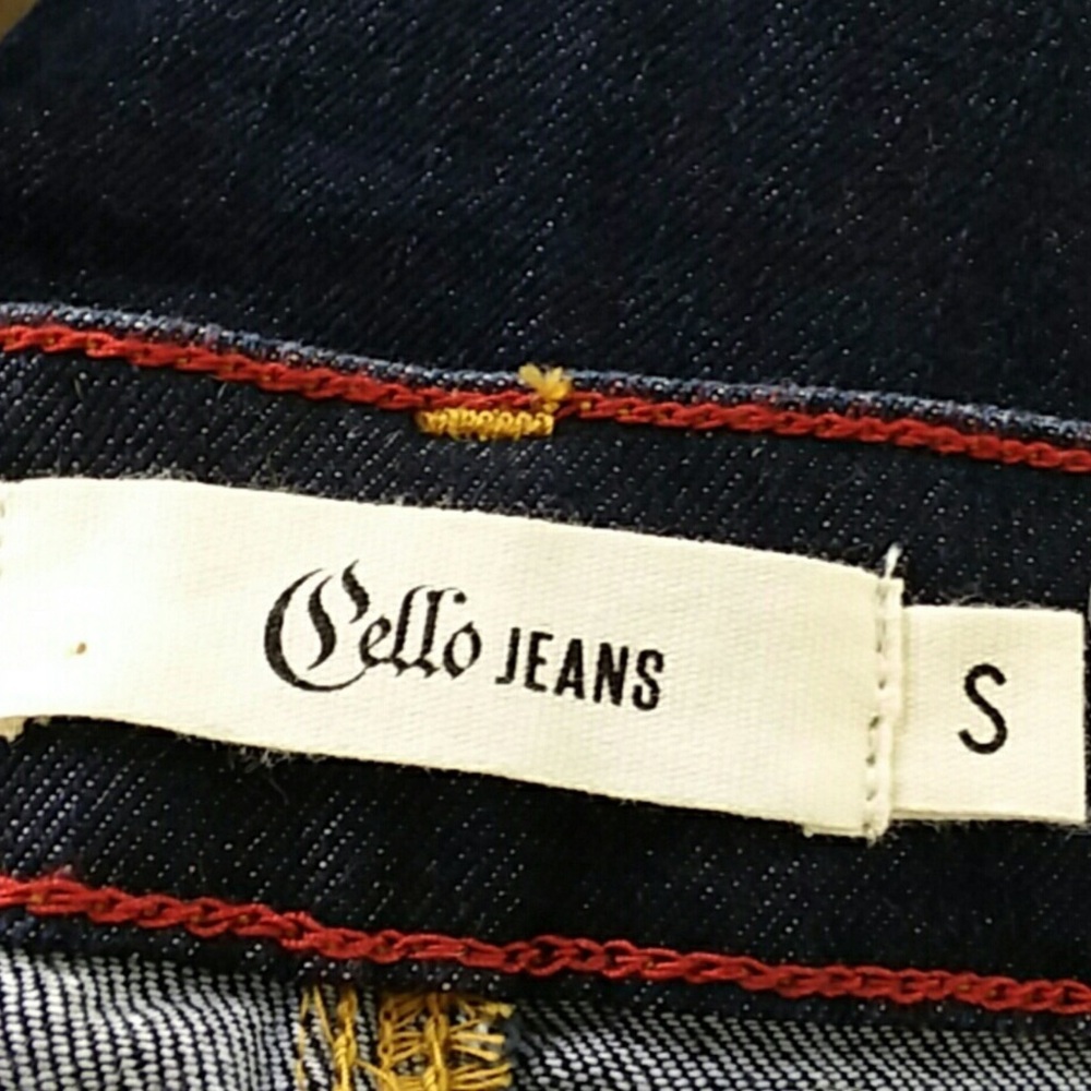 Cello Jeans Blue Tie Belt Button Down Denim Midi Jean Skirt NWT - Picture 10 of 13